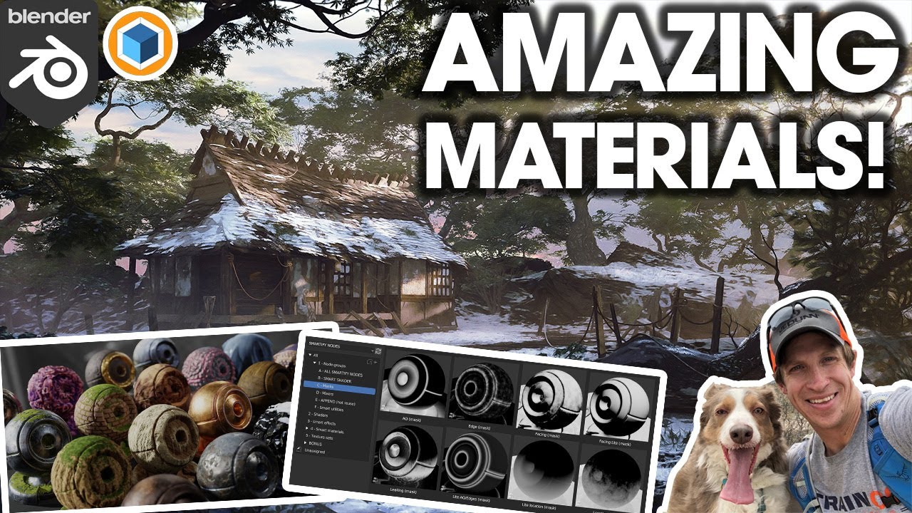 Amazing PROCEDURAL MATERIALS in Blender with Smartify Nodes!