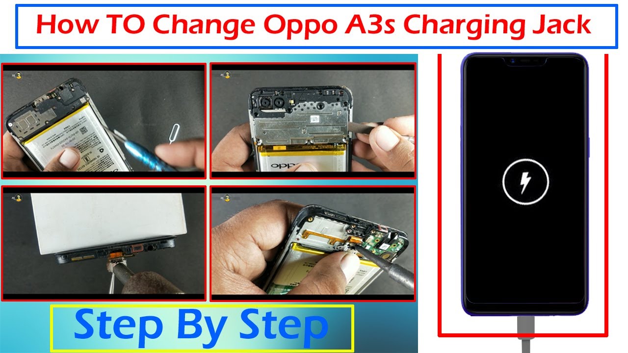 How To Change Oppo A3s Charging Jack  || Oppo A3s Charging Jack Replacement // ..