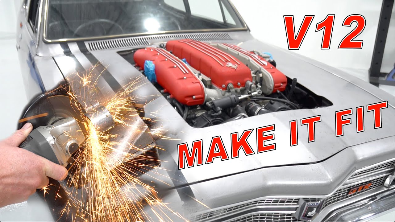 How to fit a V12 Ferrari engine into a custom Holden LC GTR Torana