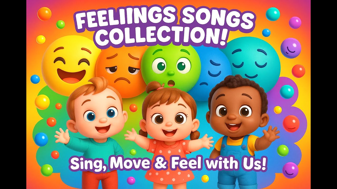Feelings Songs Collection | Learning Emotions for Kids 😄😢🤩