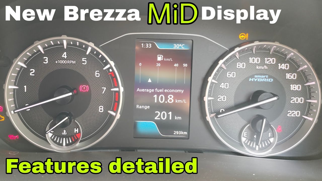 New Brezza zxi 2022 Zxi Mid Display Features detailed Walkthrough