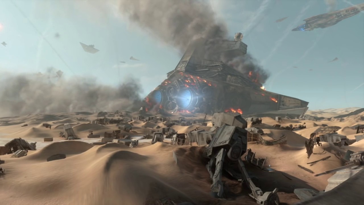 Star Wars Battlefront Ambience: Battle of Jakku//Graveyard of Giants (White Noise, Relaxat