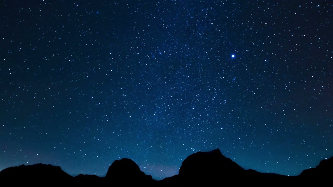 Fast Motion Night Full of Stars  4K Relaxing Screensaver