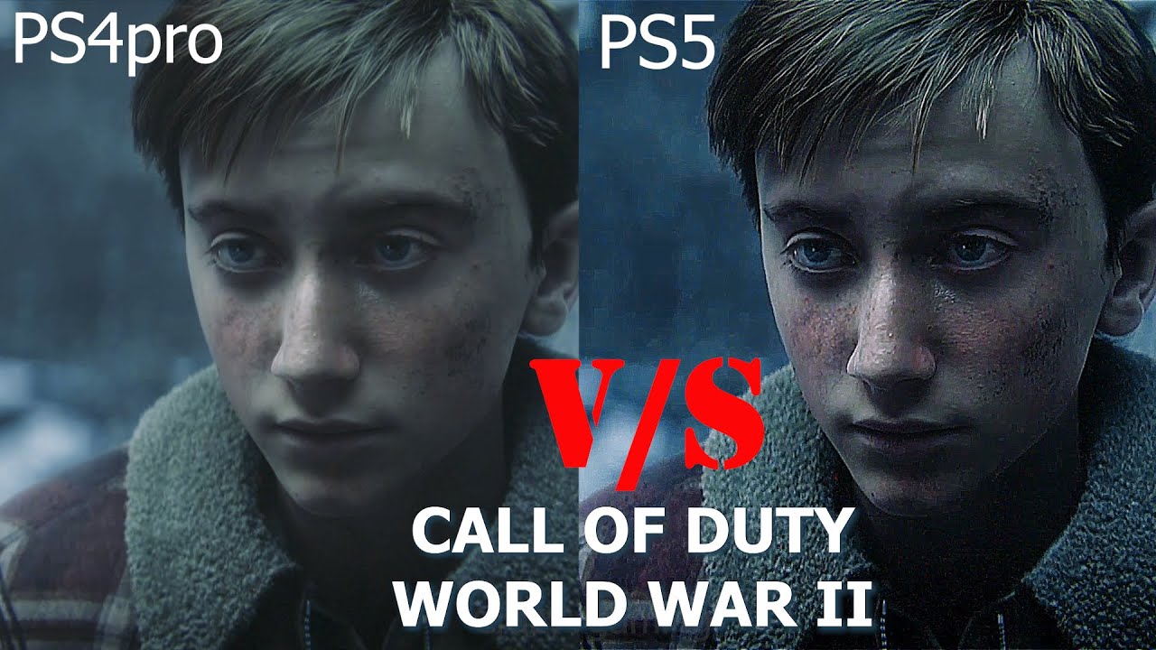PS4pro VS PS5 - Old Game (WORLD WAR II) Graphics Comparison