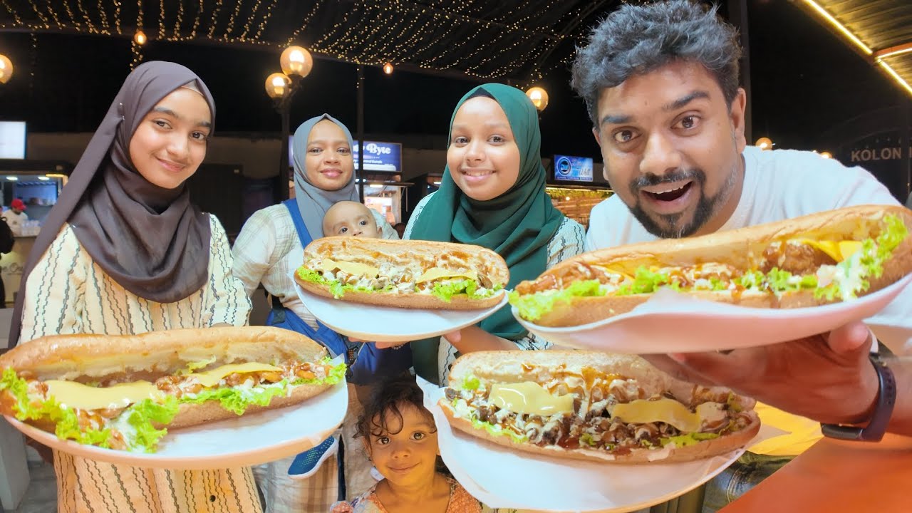 අපි කන්න ආවා Al Dine Eat Street Kolonnawa එකට - Sri Lanka Food - Vlogs 