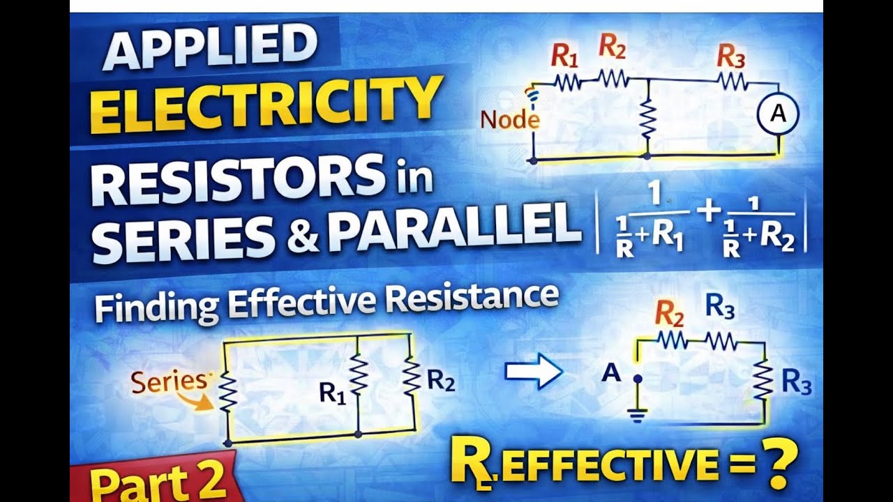 Applied Electricity – Part 2 | Resistors in Series & Parallel (Equivalent Resistance)