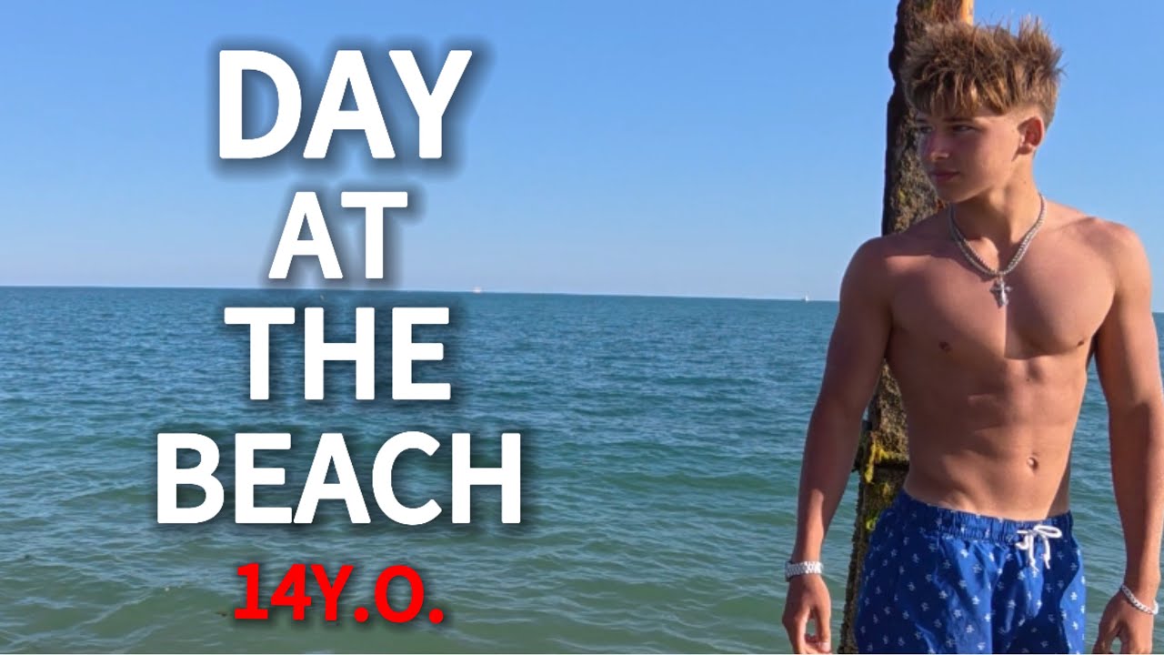 VLOG - Day At The Beach As A 14 Year Old Future Bodybuilder