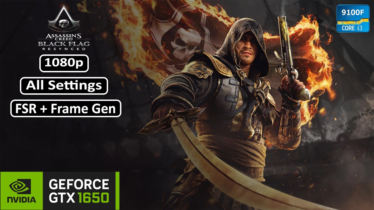 GTX 1650 - Assassin's Creed Black Flag Resynced | Surprisingly Smooth! #ubisoftpartner #ad