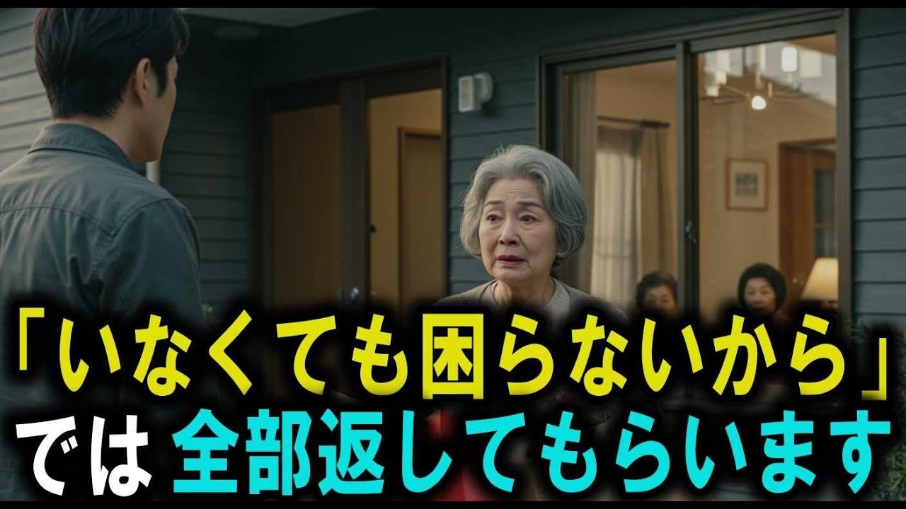 嫁の実家を優先した息子から絶縁宣言…全部返してもらうことにしました