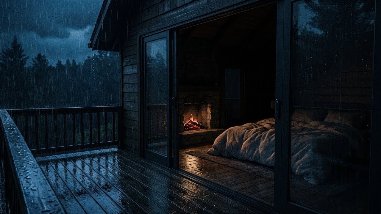 🔴 Heavy Rain for Sleeping Sounds 24/7 - Deep Sleep | ASMR for Sleeping - Pure Relaxing Vibes
