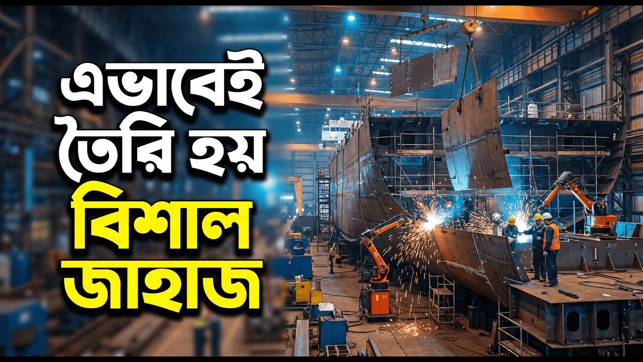 ফ্যাক্টরিতে জাহাজ তৈরির ধাপধাপে প্রক্রিয়া | How Giant Ships Are Built in Factory A to Z