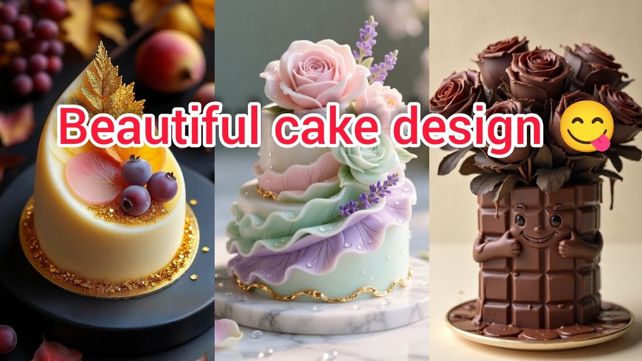 Beautiful cake design#chocolate cake#ice cake#video#viral#