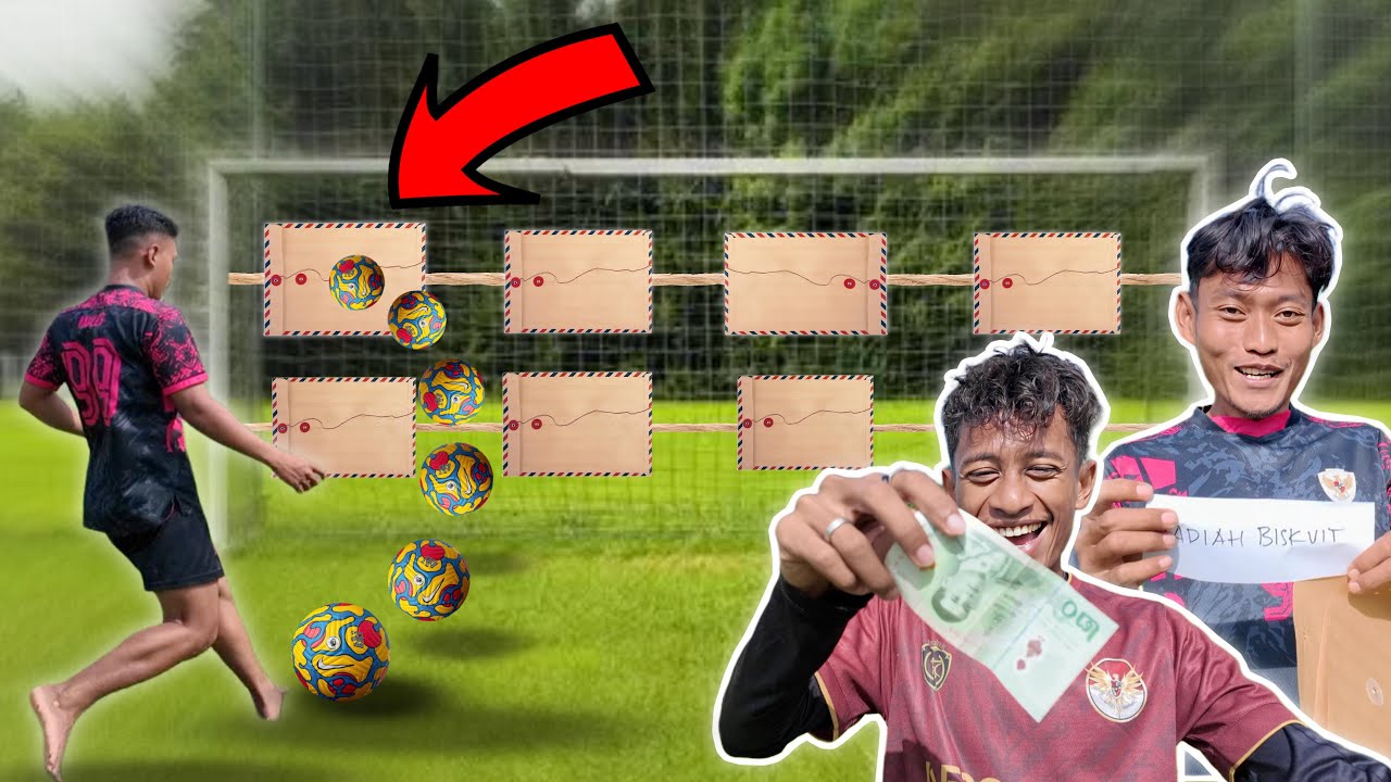 APAPUN YANG KAMU TENDANG JADI MILIKMU‼️ TRICKSHOT vs 30 AMPLOP 🔥
