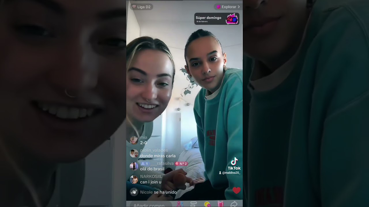 Sel y Carla Me maquilla 17/2/24 #senotaelamor#tiktok#live #parati #xfin#amor #SelyCarla #maldiva20_