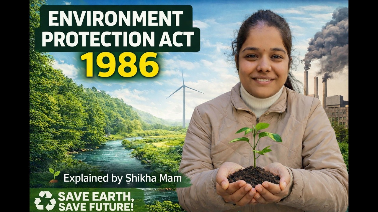 Environment Protection Act, 1986 – Complete Explanation IN ONE SHOT| By Shikha Mam