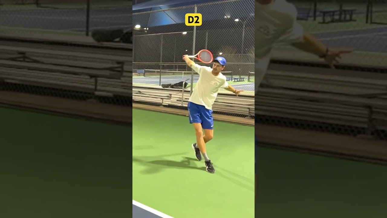 D1 vs D3 Backhands #d1 #d3 #tennis #rocket #donttrythisathome