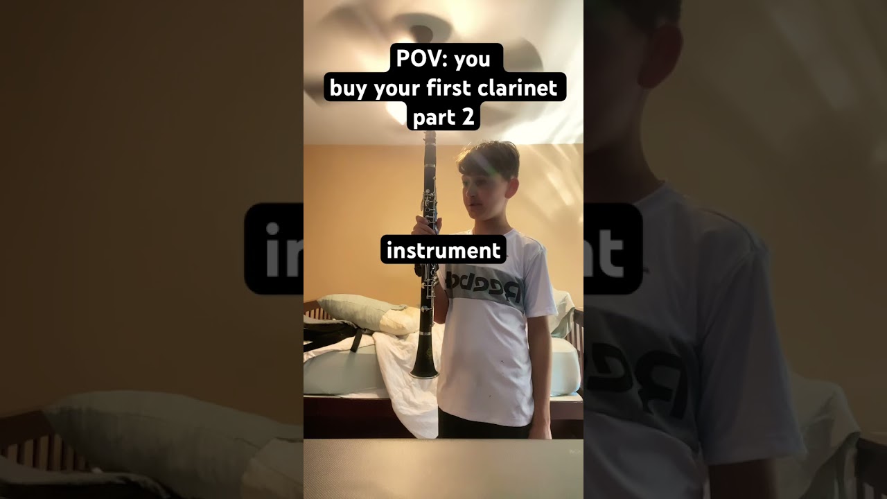 POV you buy your first clarinet part 2 this time with audio ￼🪈🎵