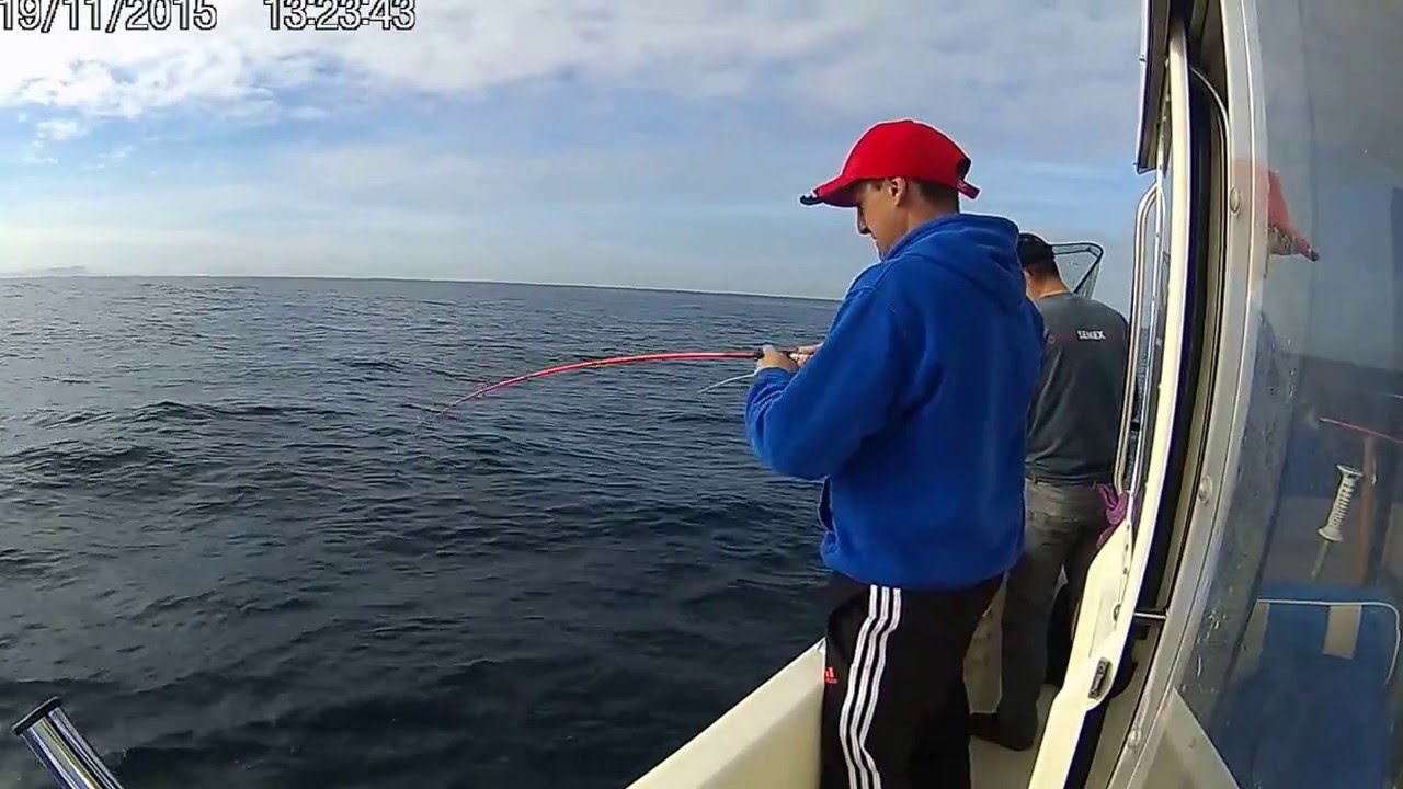 Pesca jigging de San martines en santander cantabria