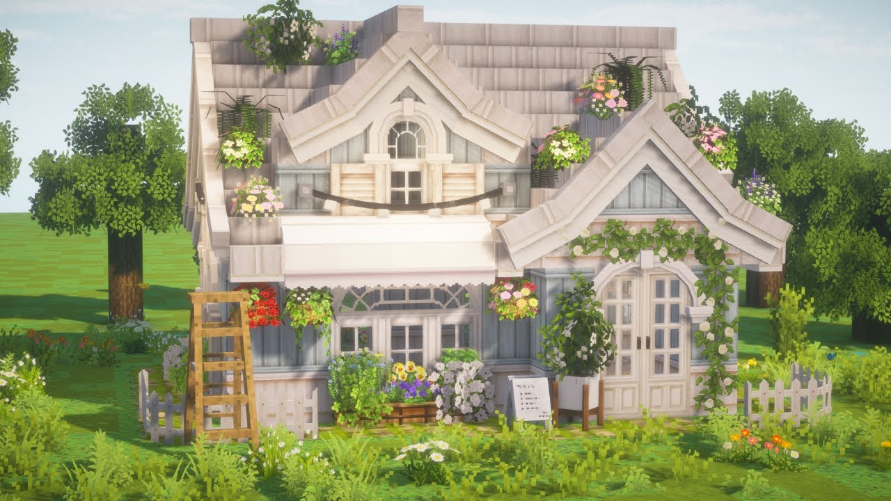 🌿✨ Minecraft ASMR Building a flower shop (exterior) – Relaxing, No Talking ˚₊· ͟͟͞͞➳❥