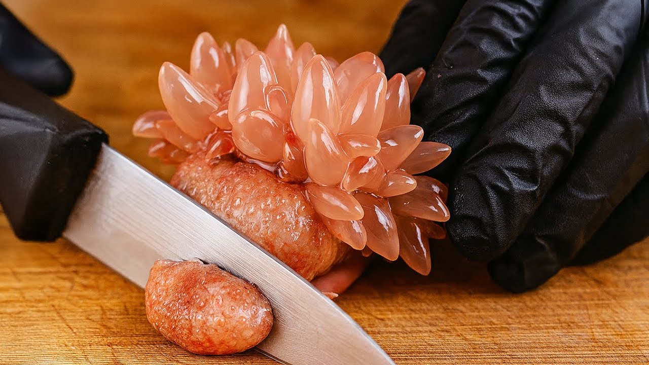 Китайская уличная еда — МОРСКИЕ АНЕМОНЫ приготовленные тремя способами Циндао морепродукты Китай