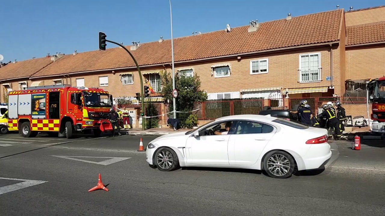 Accidente en la calle Ávila 28 de Alcalá de Henares
