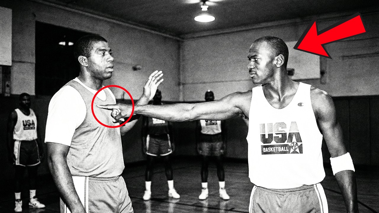 Magic Johnson Desafió a Michael Jordan Antes del Juego — El Estadio se PARALIZÓ