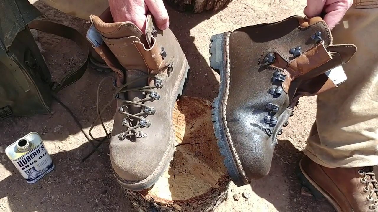 How to oil leather hiking boots