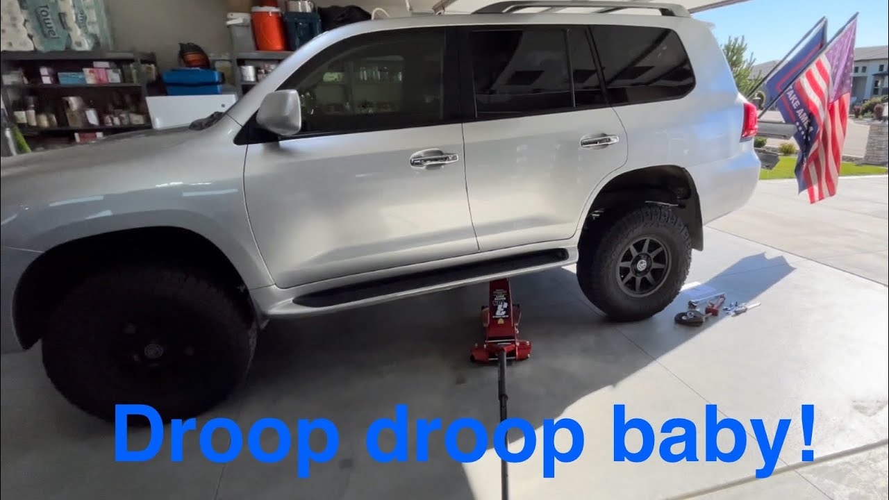 Lexus LX 570 droop/down travel AHC modifications
