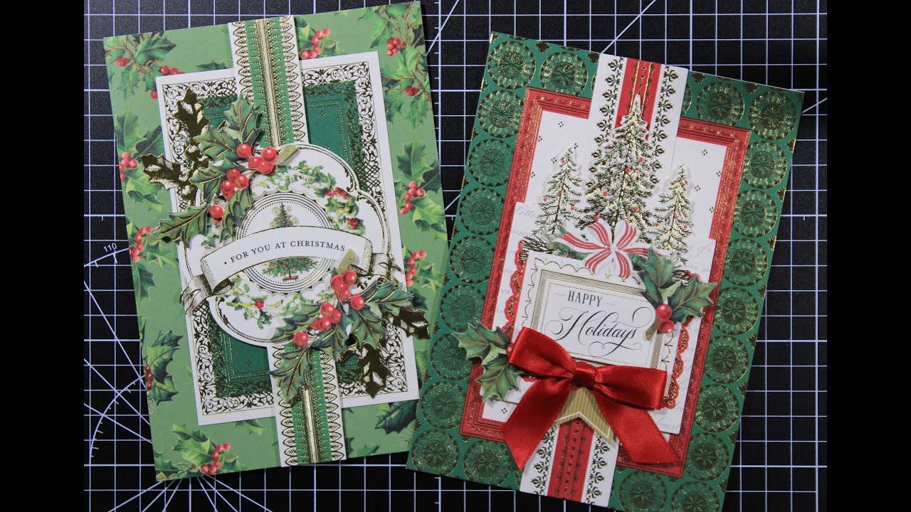 Trying out the Anna Griffin Christmas Wishes Kit