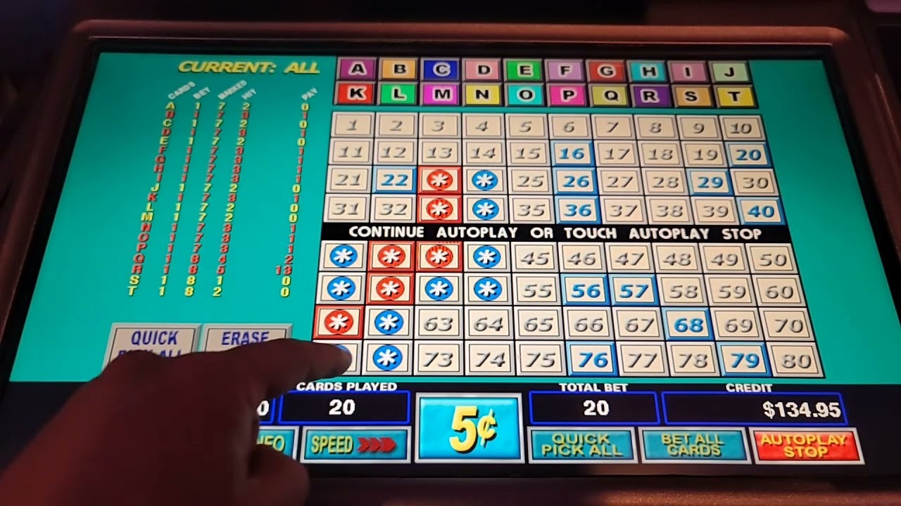 MultiCard Keno - Double 8 pack and Hailmary 5 spots