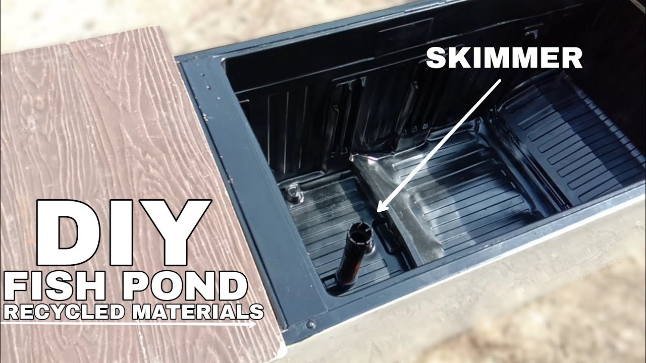 HOW TO MAKE DIY FISH POND using RECYCLED MATERIALS | REFTUB POND