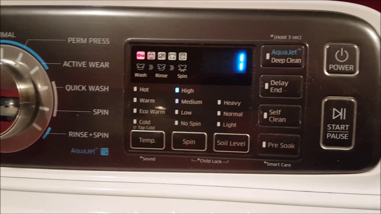 Samsung Activewash Basin End Cycle Ditty WA8700