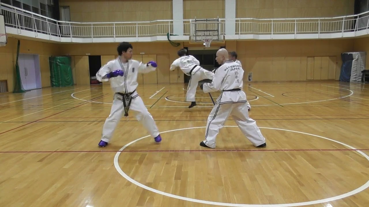 #飛び後ろ横蹴り　#ボディ　#202602210016＃テコンドー