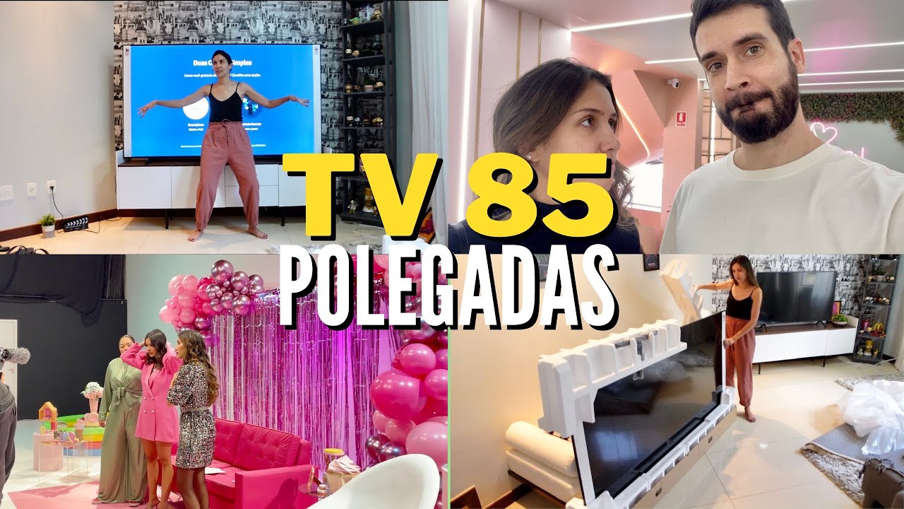VLOG | COMPRAMOS uma TV de 85 POLEGADAS + TRABALHO EM SP