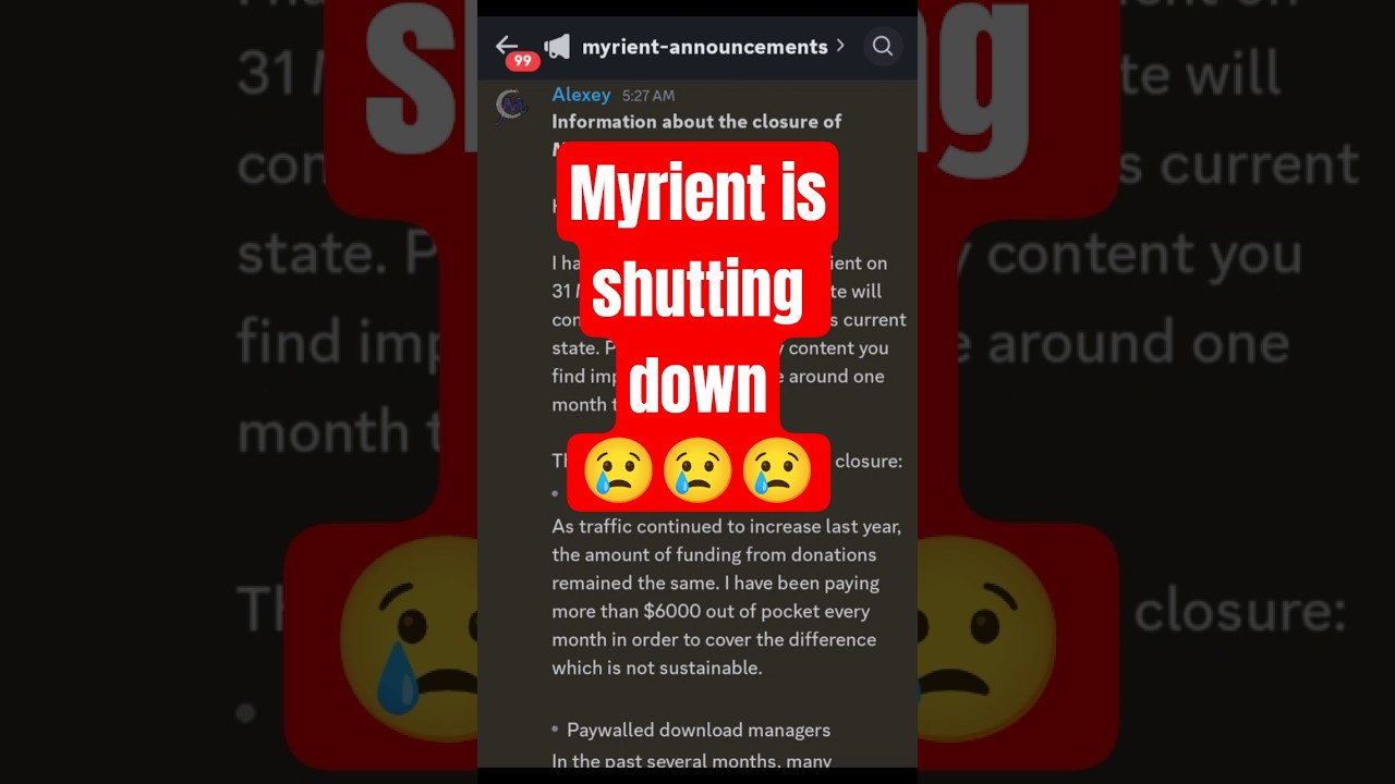 Bad news for gamers Myrient is shutting down 😭😭😭 #Myrient #VideoGamePreservation #ROMArchive