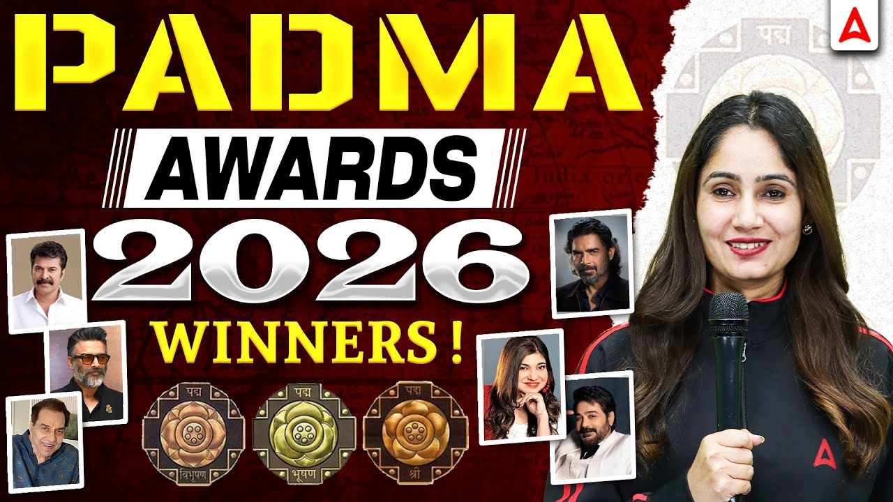 Padma Awards 2026 🏅 | Full Winners List | Padma Shri, Padma Bhushan & Padma Vibhushan Explained