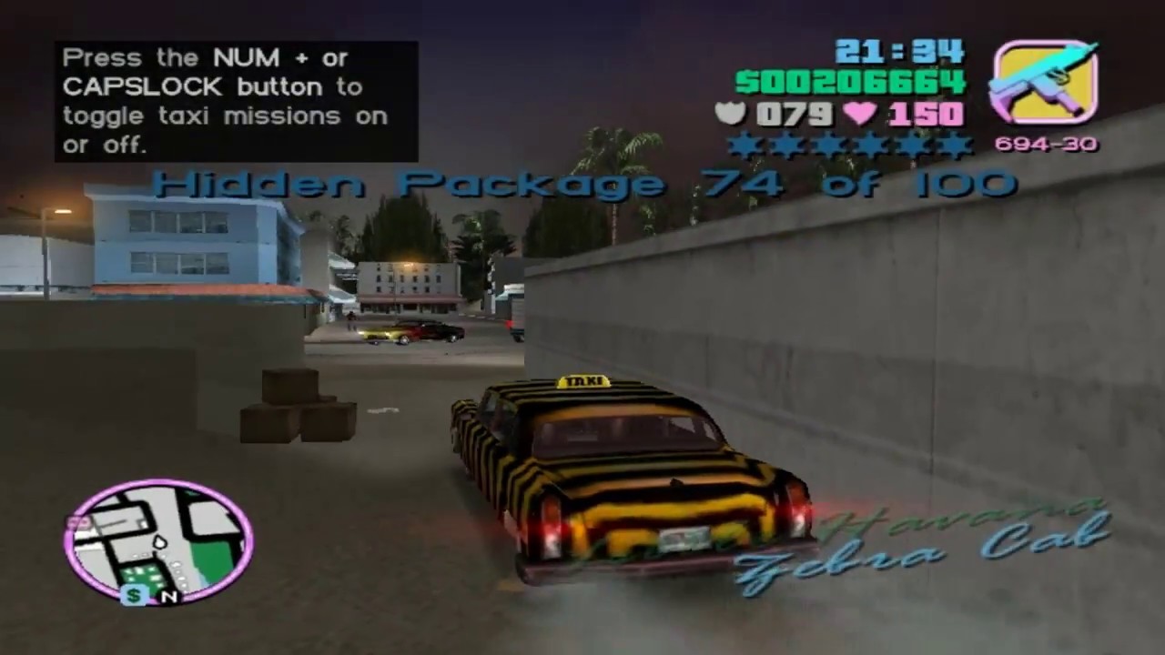 تختيم مهمات درايفر فاي ستي gta vice city مهمات سريه #33 امكان السريه  قطعة 100 دولار HD FULL