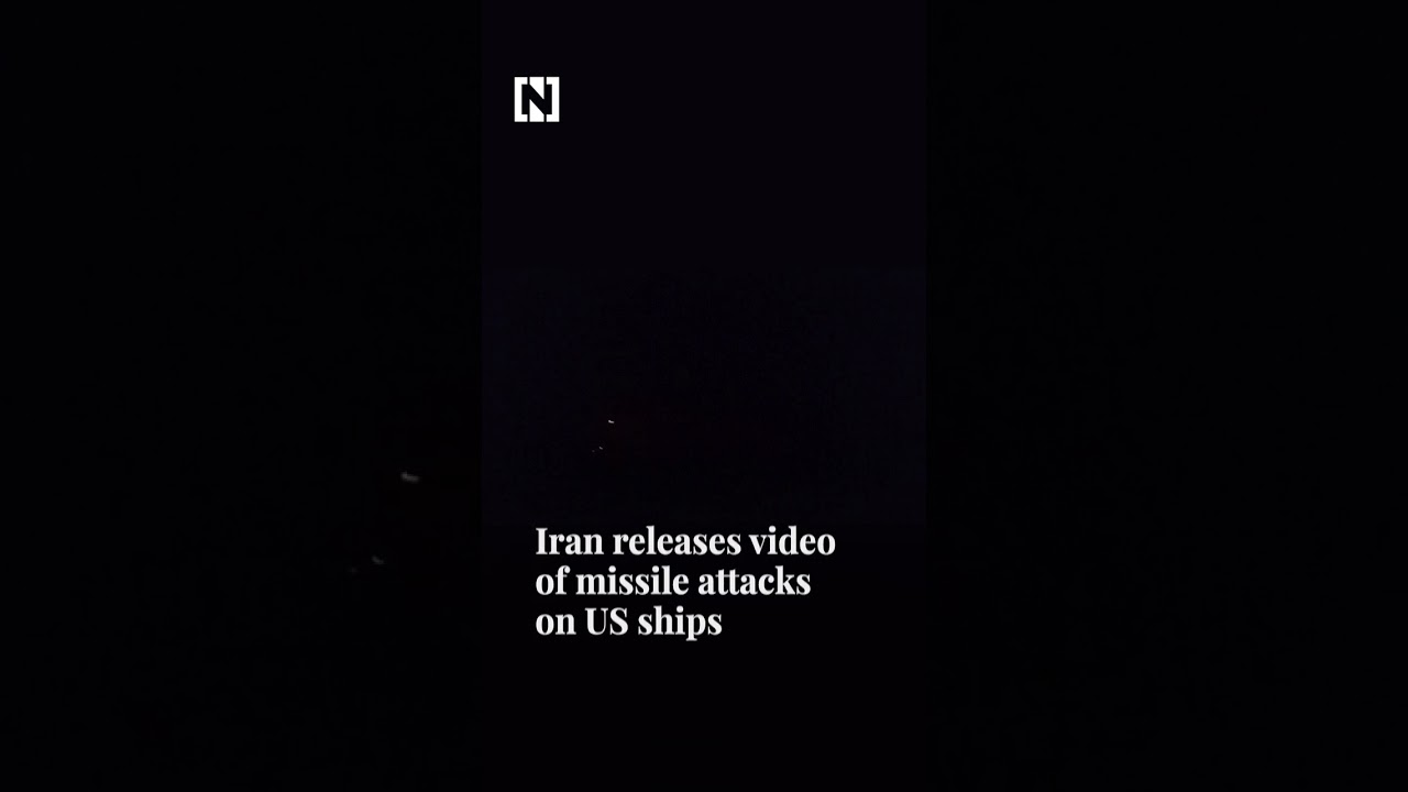 Iran releases footage of missile attacks on US ships