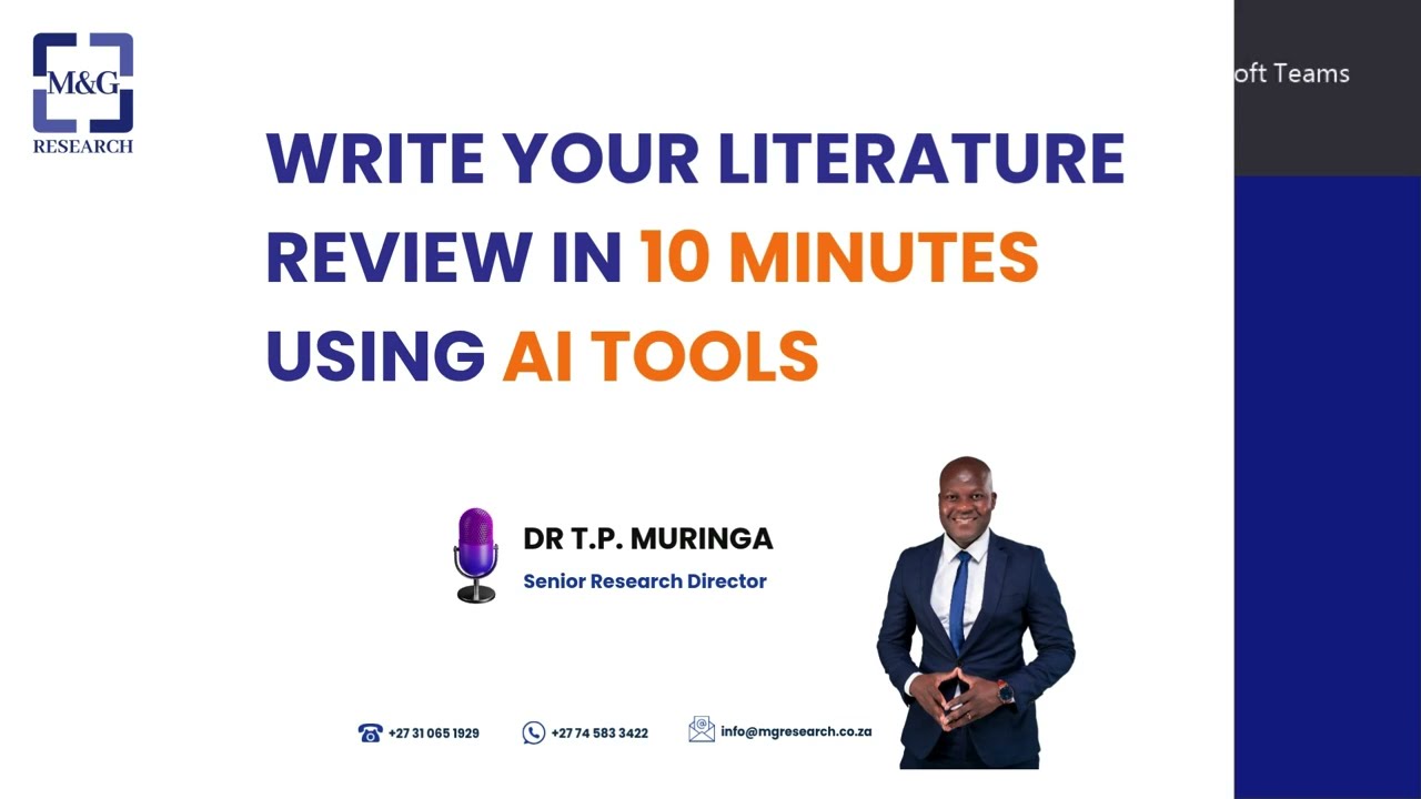 Write your Literature Review in 10 minutes using AI tools