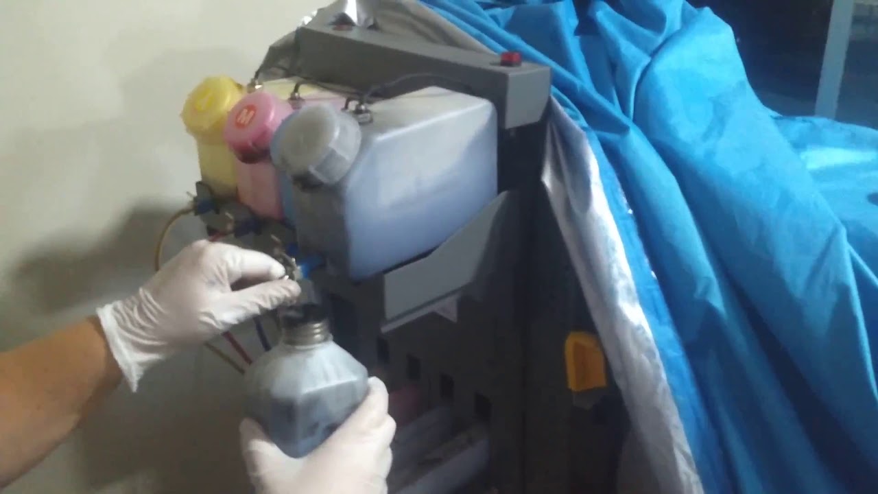 Vaciado Correcto de tanques de tinta de plotter de impresi&oacute;n