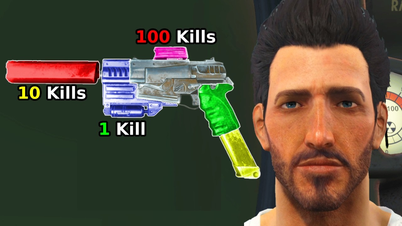 Fallout 4, but Every Kill Adds Upgrades to your Weapons