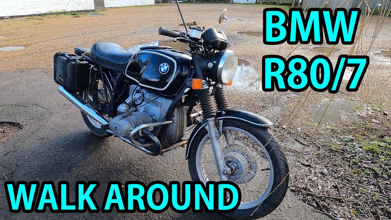BMW R80/7 1978 Ex Police Bike Walk Around