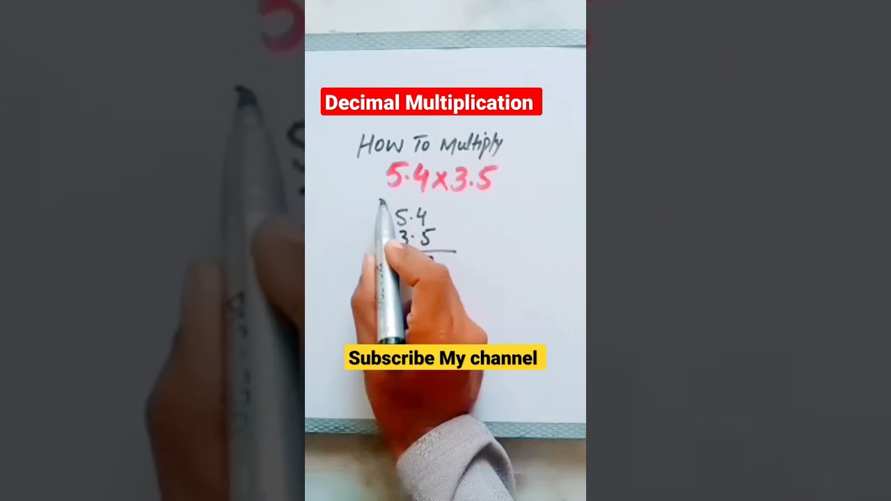 Decimal Multiplication| How to multiply decimals