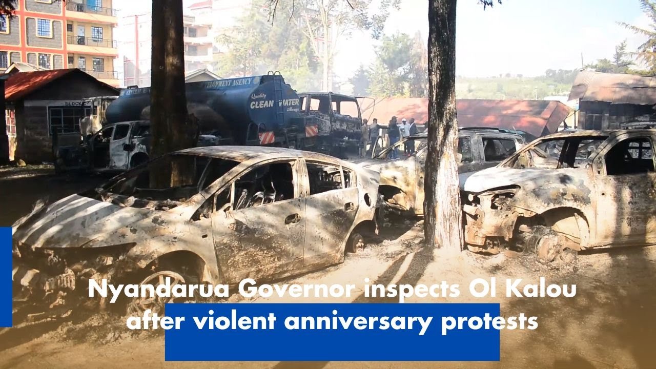 Nyandarua Governor inspects Ol Kalou after violent anniversary protests