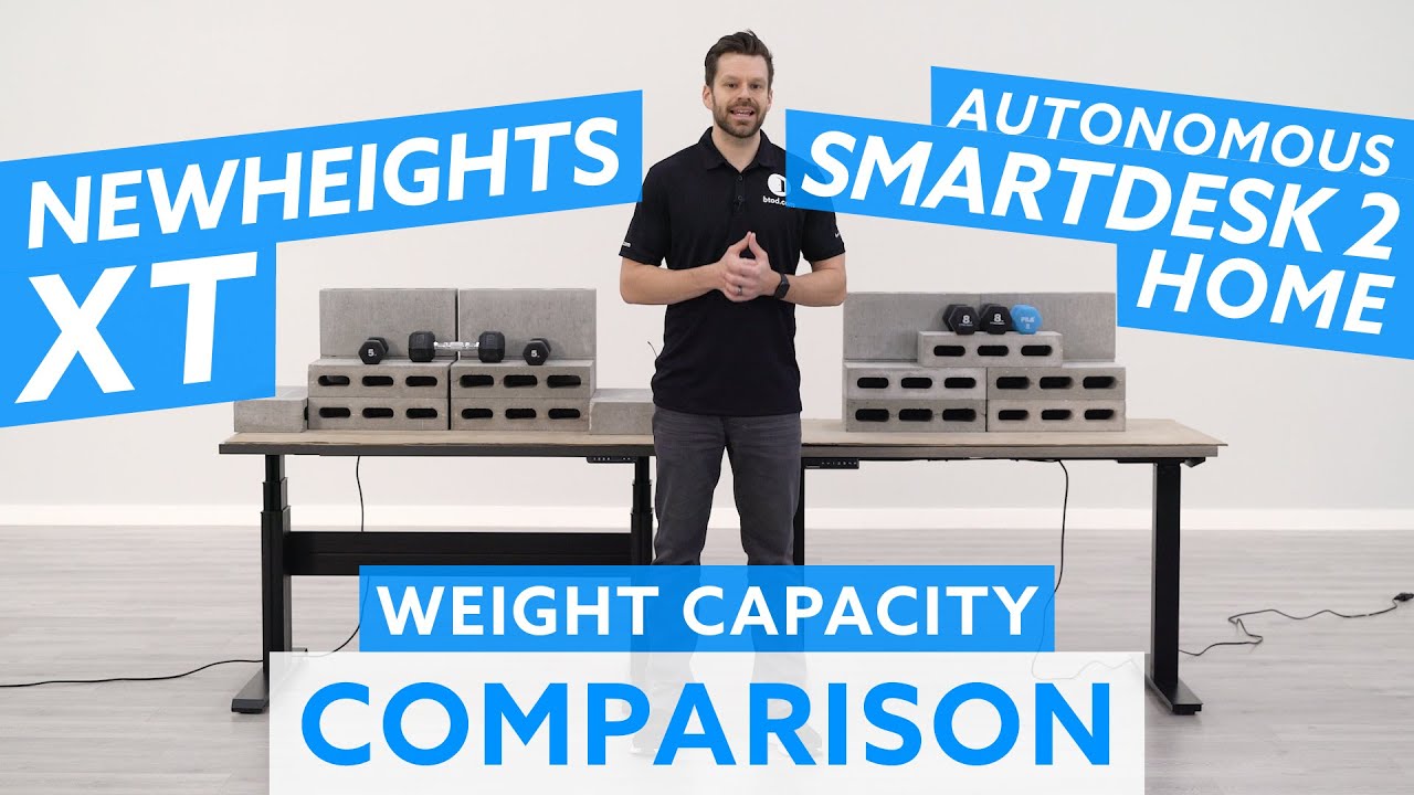NewHeights XT vs. Autonomous SmartDesk 2 Home Standing Desk Weight Capacity  Comparison