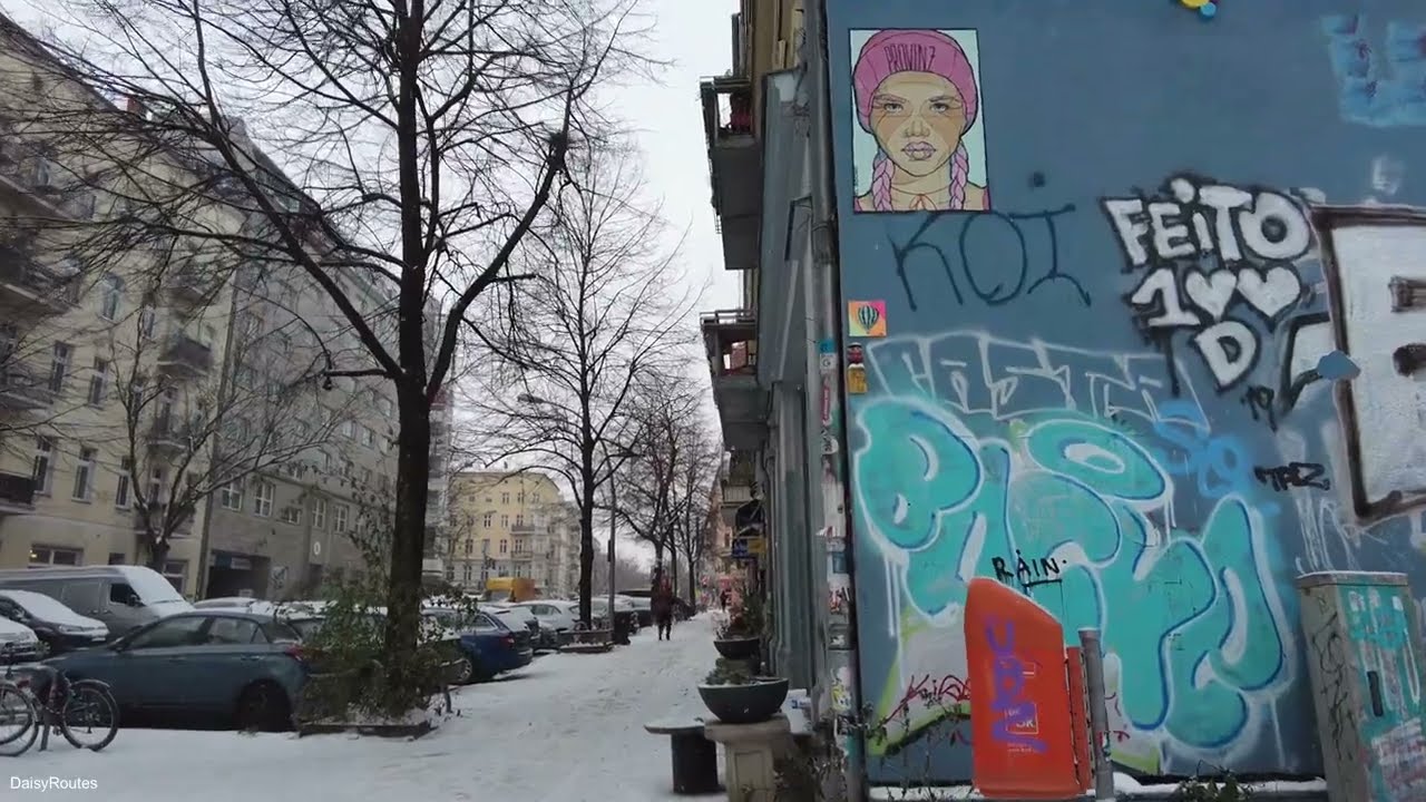 ❄️4K Snowy Walk in Berlin GERMANY