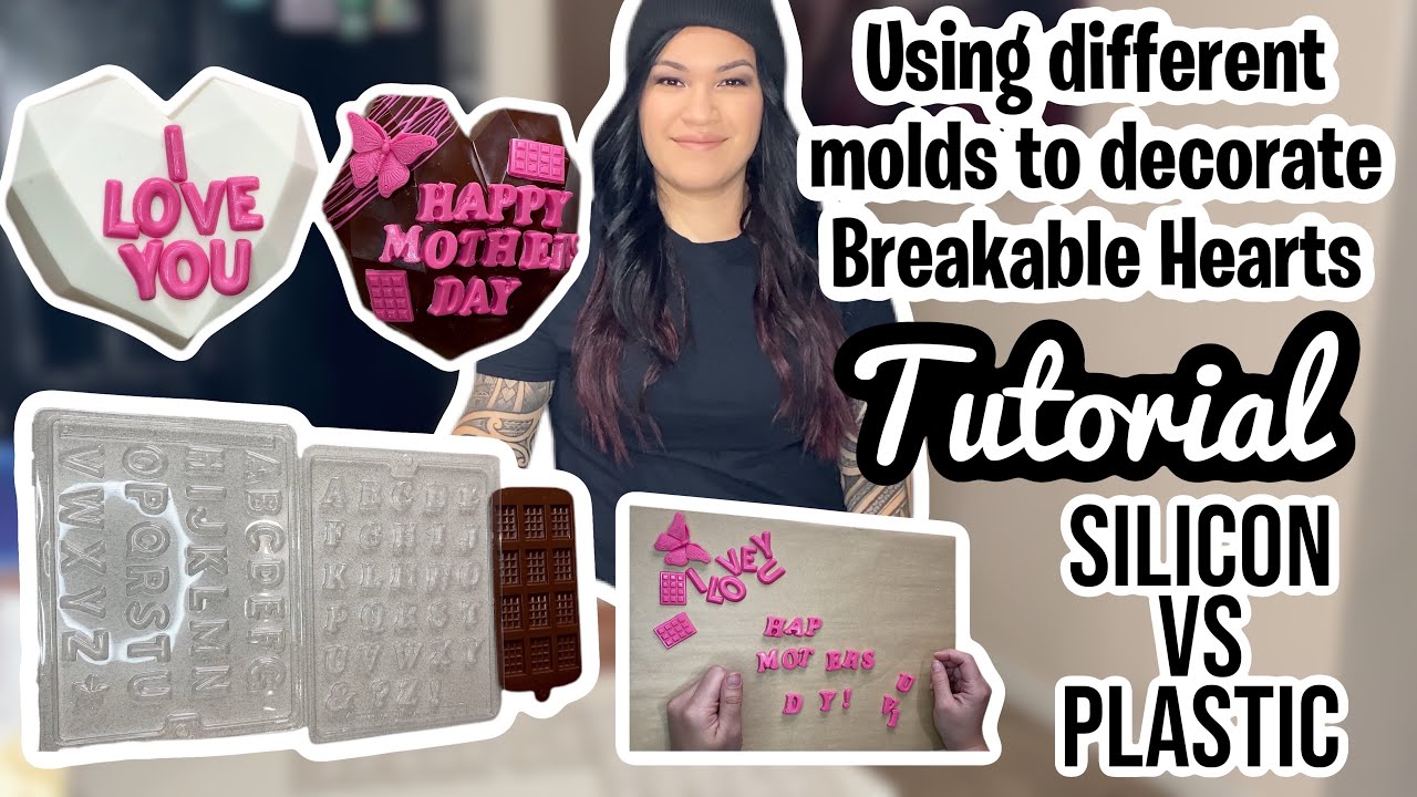 How to make letters with different molds | Breakable heart | Silicone vs plastic | Tutorial