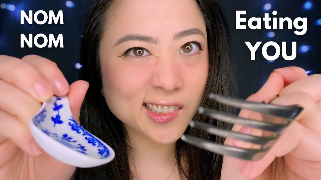 ASMR | Fast & Aggressively Eating Your Face | Noms & Sipping You Up