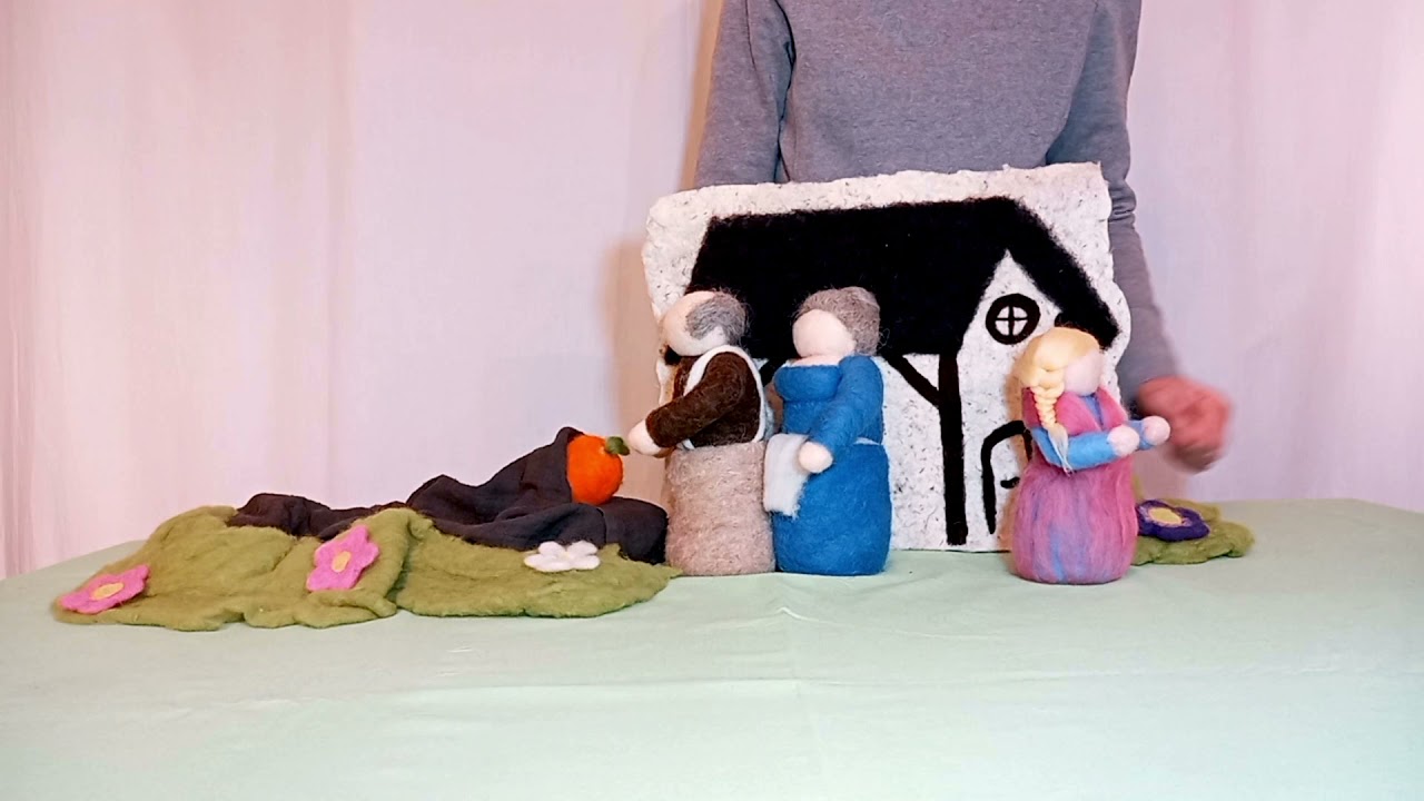 Puppenspiel, Märchen, Waldorf ( Erntedank, Herbst ) - Das Rübchen