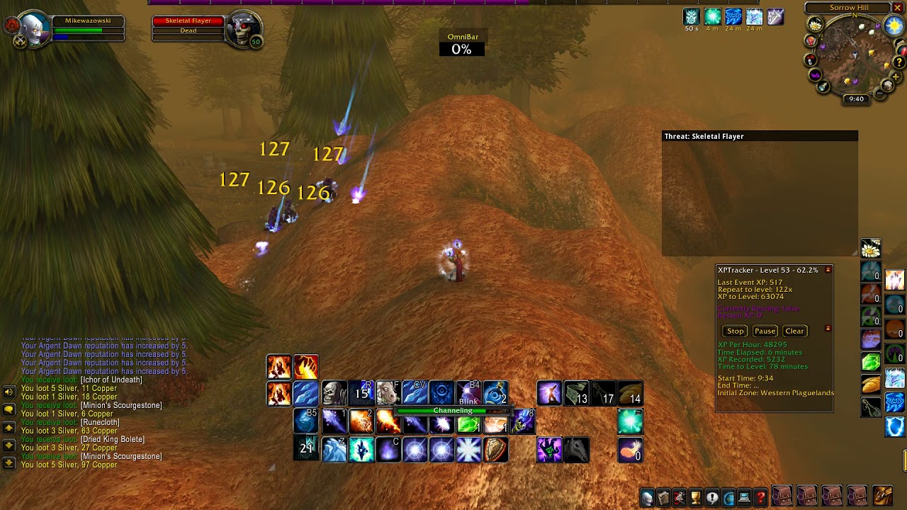 Sorrow Hill Aoe Farming, ~55k xp/hr @lvl 53
